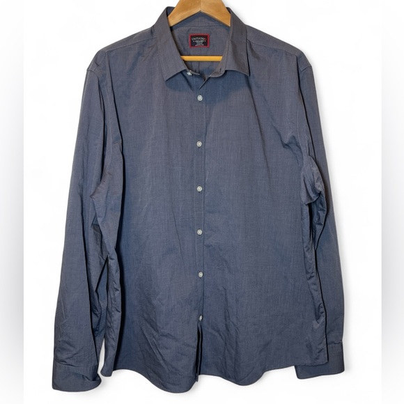 UNTUCKit Other - Untuckit Orville Wrinkle Free Regular‎ Fit Button Up Long Sleeve Shirt XXXL Blue